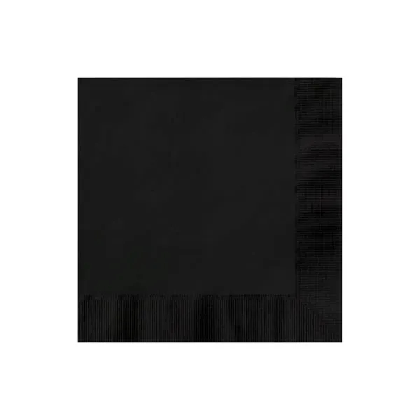 Black Velvet color option for 3ply Foil Stamped Beverage Napkins
