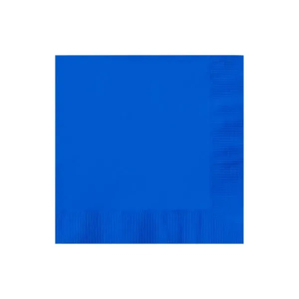 Cobalt color option for 3ply Foil Stamped Beverage Napkins