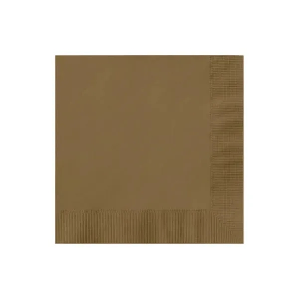 Gold color option for 3ply Foil Stamped Beverage Napkins