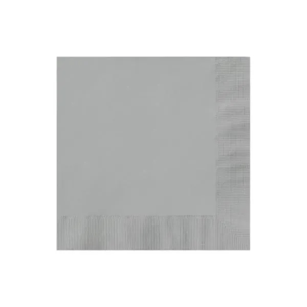 Silver color option for 3ply Foil Stamped Beverage Napkins