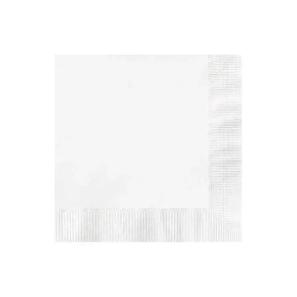 White color option for 3ply Foil Stamped Beverage Napkins