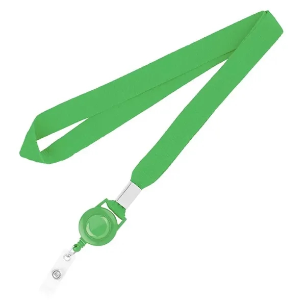 Kelly Green 354 color option for 3/4" Silk Screen Lanyard/Badge Reel Combo
