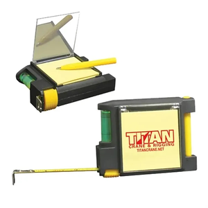 Photo of 6.5' Tape Measure With Notepad, Pen, Level & Belt Clip