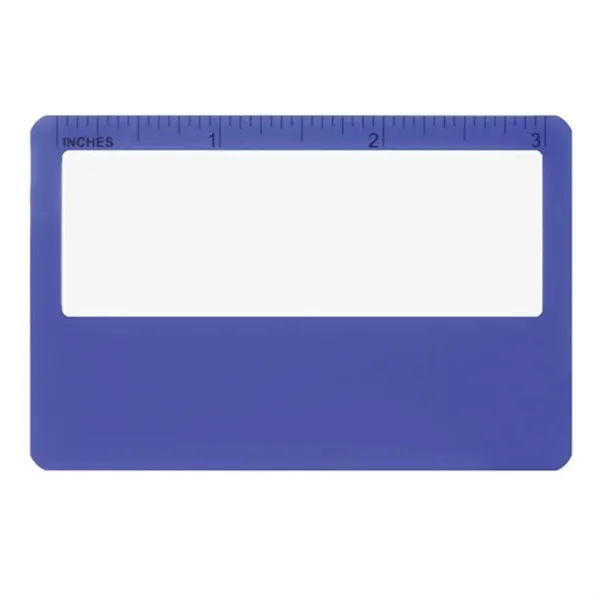 Blue color option for Magnifier   Super Slim Card Size Magnifier Custom Imprinted