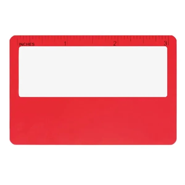 Red color option for Magnifier   Super Slim Card Size Magnifier Custom Imprinted