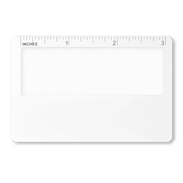 White color option for Magnifier   Super Slim Card Size Magnifier Custom Imprinted