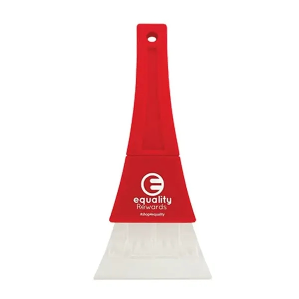 Red-Clear color option for Heavy Duty Ice Scraper