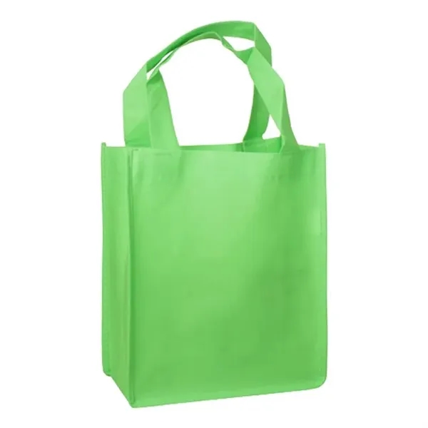 Lime Green color option for Non Woven Mini Gift Tote Bag (8.25"W X 10"H X 4"D)