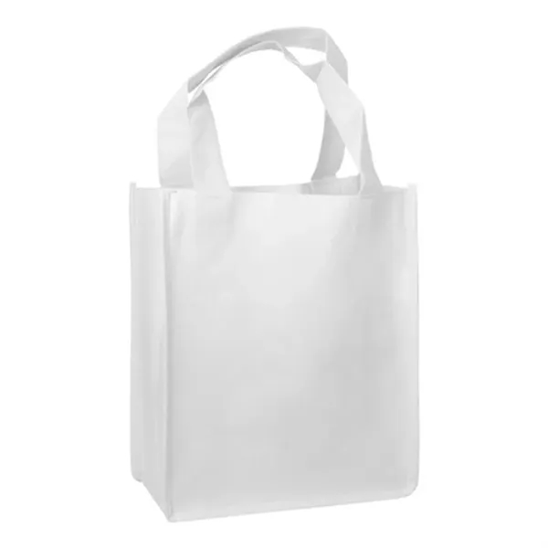 White color option for Non Woven Mini Gift Tote Bag (8.25"W X 10"H X 4"D)