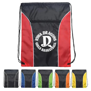 Photo of Two Tone Polyester Drawstring Bags
