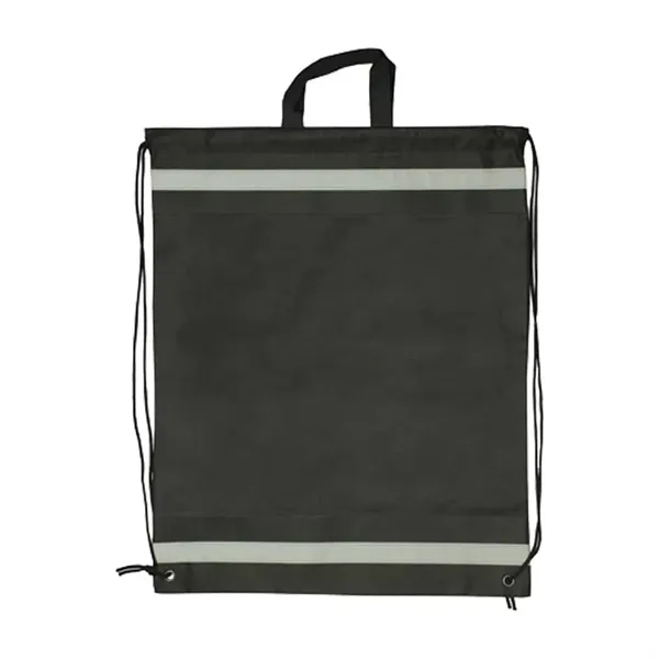 Black-Black color option for Large Non Woven Reflective Sports Pack