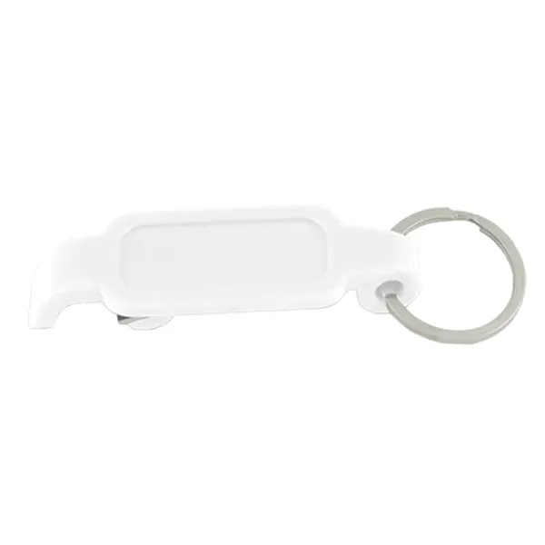 White color option for Bottle/Can Opener Key Ring (3/4"X2 1/2"X1/2")