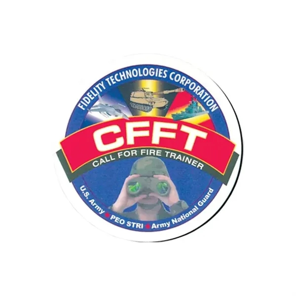 Multi Color color option for 3.5" Round Full Color Hardtop Coaster W/ 1/8" Thick Base