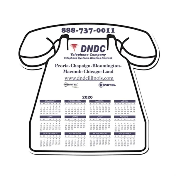 Multi Color color option for Telephone Shape Calendar Mouse Pad 1/8" Rubber Base