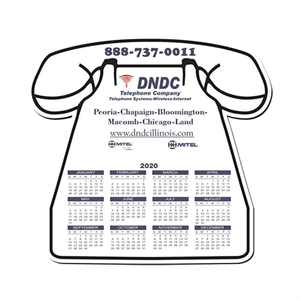 Photo of Telephone Shape Calendar Mouse Pad 1/8" Rubber Base