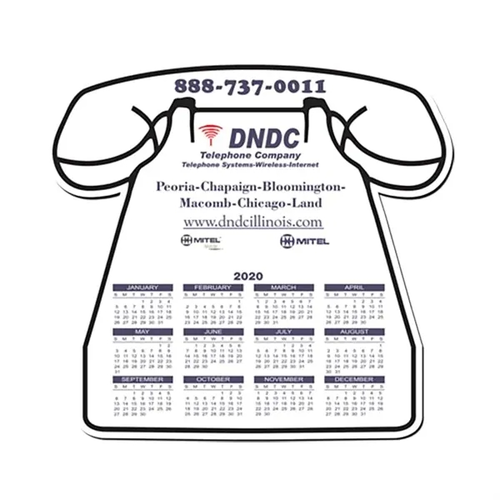Main photo of Telephone Shape Calendar Mouse Pad 1/8" Rubber Base