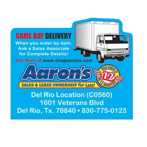 Main photo of 2.5"X3" Delivery Truck Stock Shape Vinyl Magnet   30mil
