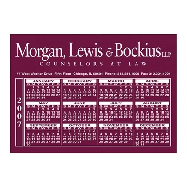 Multi Color color option for 5"X7" Calendar Magnet Custom Imprinted Magnets   20mil