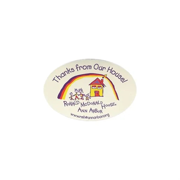 Multi Color color option for 2.25" X 3.25" Oval Vinyl Refrigerator Magnet   20mil