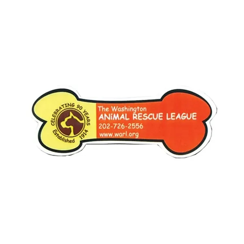 Main photo of Dog Bone Stock Shape Vinyl Magnet   30mil
