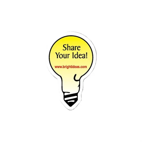 Main photo of Light Bulb Stock Shape Vinyl Magnet   30mil