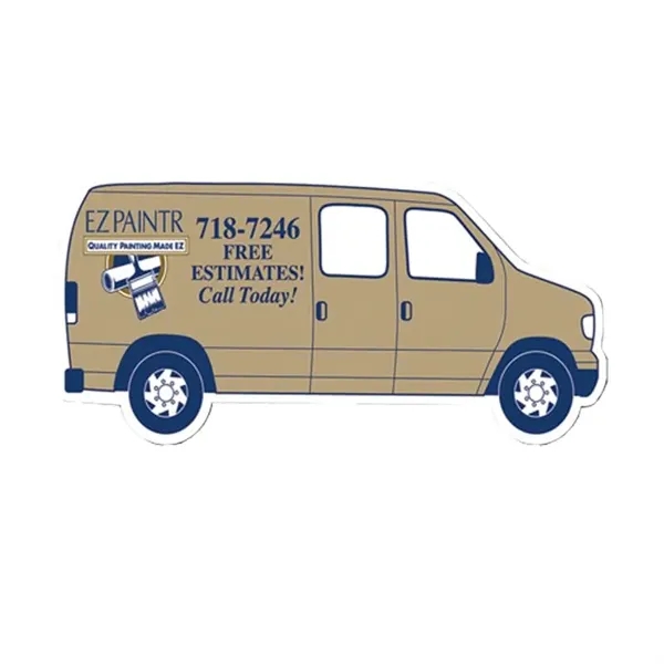 Multi Color color option for Delivery Van Stock Shape Vinyl Magnet   30mil