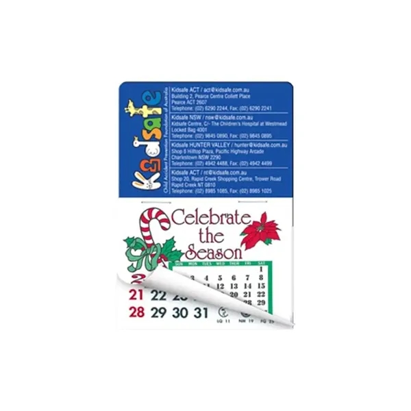 Multi Color color option for Rectangle Calendar Pad Sticker W/Tear Away Calendar