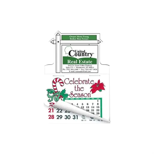 Multi Color color option for For Sale Shape Calendar Pad Sticker W/Tear Away Calendar