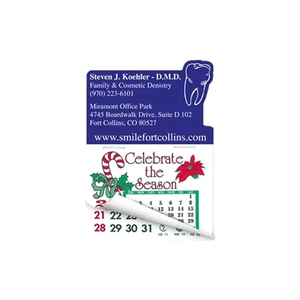 Photo of Tooth Shape Calendar Pad Sticker W/Tear Away Calendar