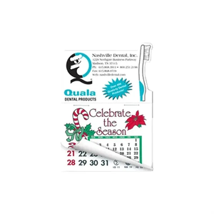 Photo of Toothbrush Shape Calendar Pad Sticker W/ Tear Away Calendar