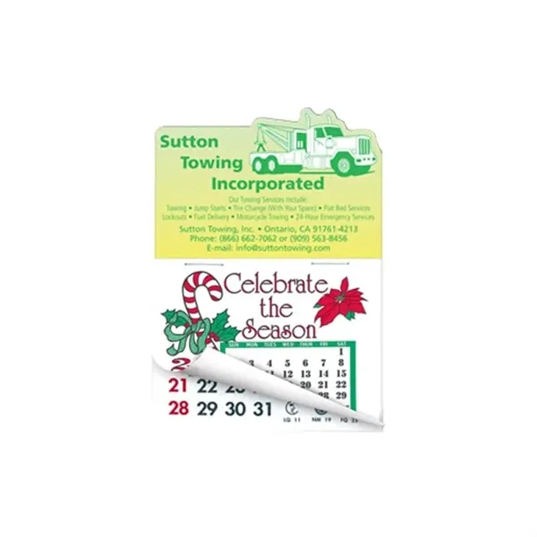 Multi Color color option for Tow Truck Shape Calendar Pad Sticker W/Tear Away Calendar
