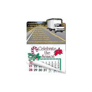 Photo of Cargo Truck Shape Calendar Pad Sticker W/ Tear Away Calendar