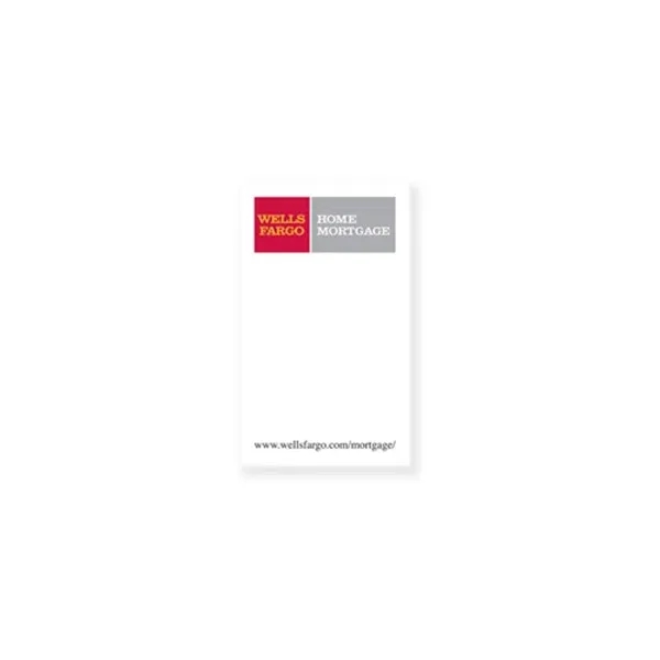 White color option for 3" X 5" Custom Printed Memo Pad