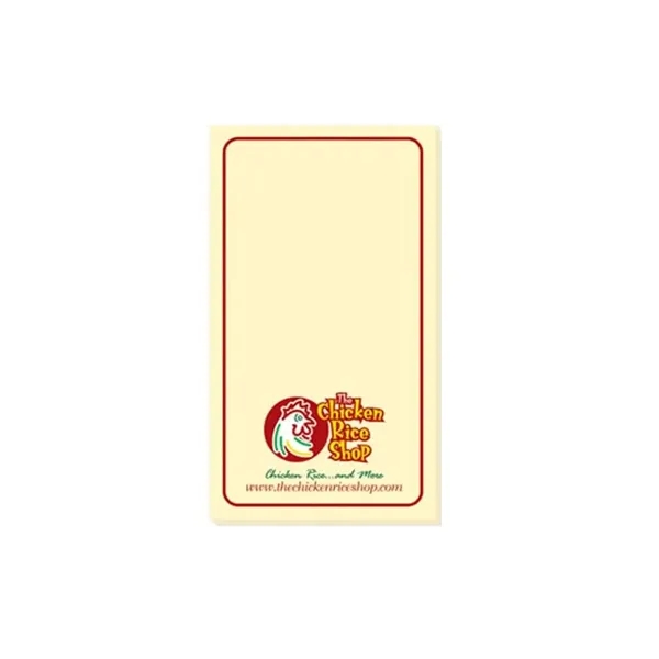 Yellow color option for 4" X 7" Custom Printed Memo Pad/50 Sheets