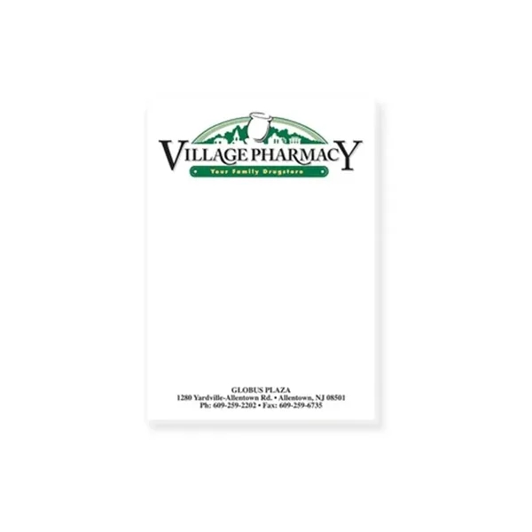 White color option for 5" X 7" Custom Printed Memo Pad/50 Sheets