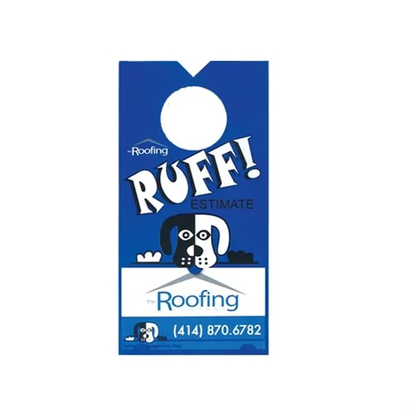 Multi Color color option for Slotted Door Hanger Custom Printed   Business Card Hanger