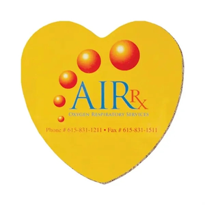 Photo of 4" Heart Shape Deluxe Coaster W/Cork Lining