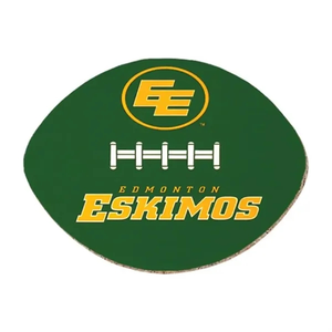 Photo of 4" Football Shape Deluxe Coaster W/Cork Lining