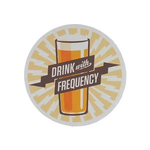 Photo of 3.5" Round 60pt Full Color Pulp Board Paper Coaster