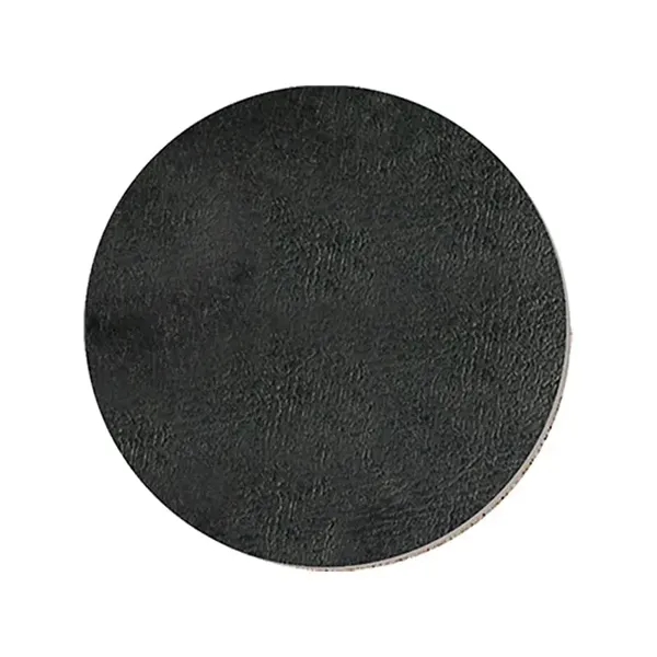 Black color option for 3.5" Round Leatherette Coaster