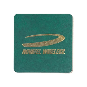 Photo of 3.5" Square Leatherette Coaster