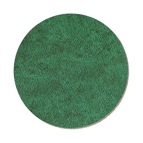 Green color option for 4" Round Leatherette Coaster