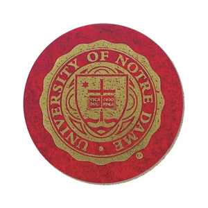 Photo of 4" Round Leatherette Coaster
