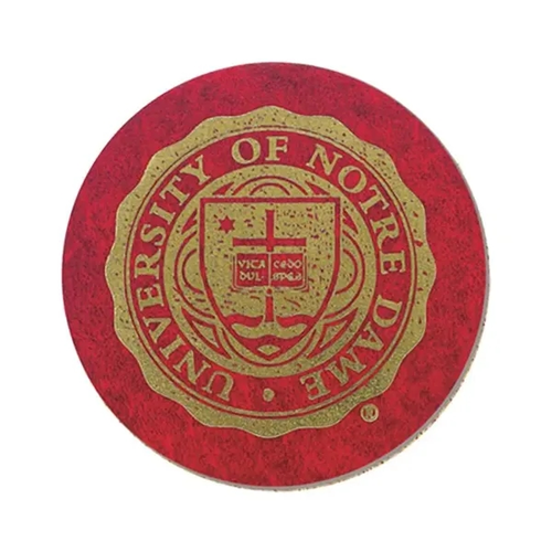 Main photo of 4" Round Leatherette Coaster