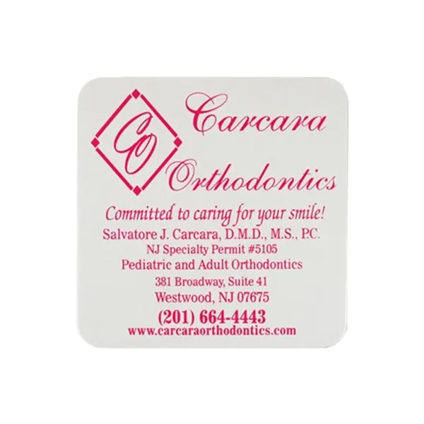 White color option for Coaster   3.5" Square 60pt Medium Weight Pulp Board