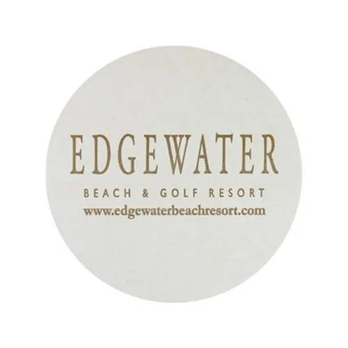Main photo of 4" Round 80pt Heavyweight Pulp Board Coaster