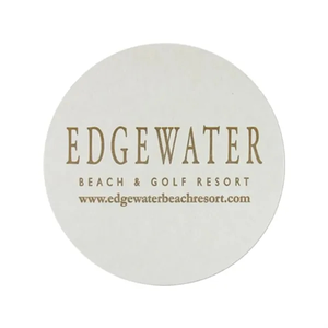 Photo of 4" Round 40pt Lightweight Pulp Board Coaster