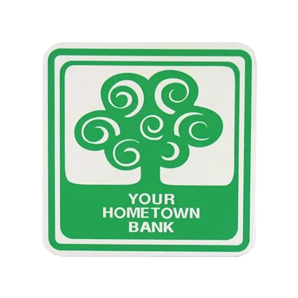 White color option for 4" Square 80pt Heavyweight Pulp Board Coaster