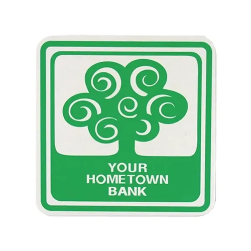 Main photo of 4" Square 40pt Lightweight Pulp Board Coaster