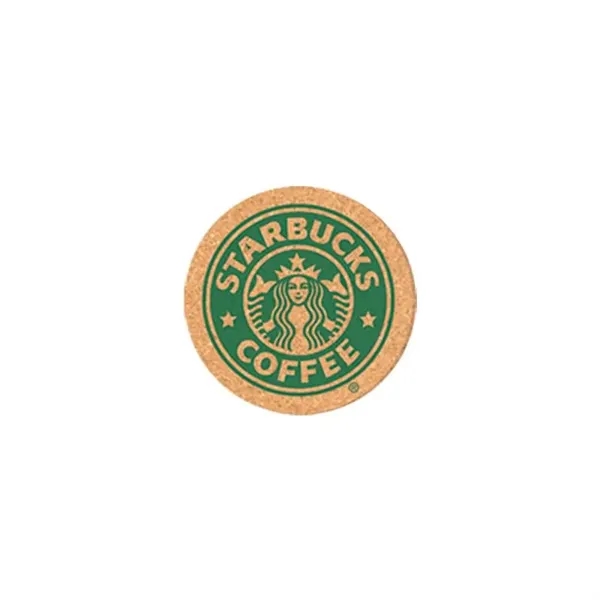 Cork Brown color option for 3.5" Round Cork Coasters